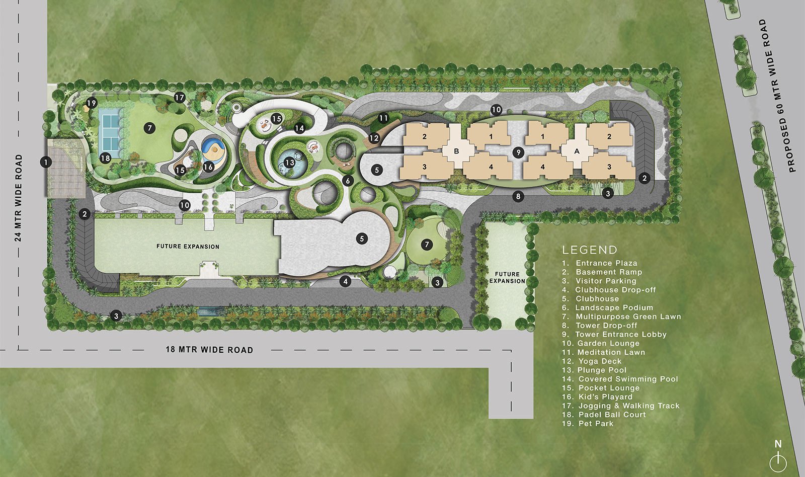 Conscient Elaira master site plan 5.5 acres Sector 80 Gurgaon