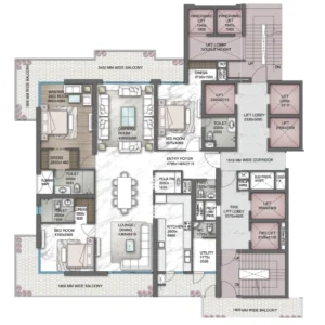 3 BHK Floor Plan