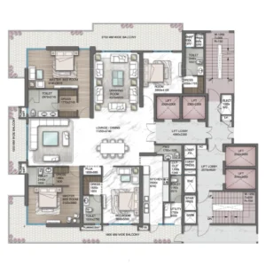 4 BHK Floor Plan