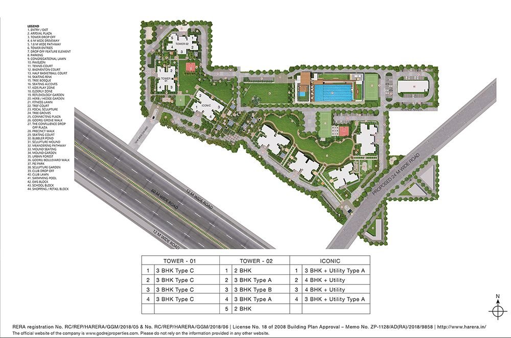Godrej Meridian Site Plan